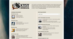 Desktop Screenshot of kysymuseolta.fi